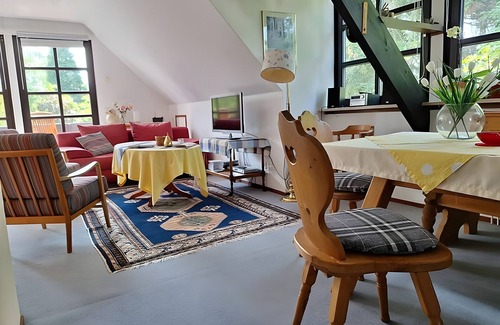 Koenigswinter Apartamento | Apartamento 'Ferienwohnung Königswinter' con terraza compartida, balcón y Wi-Fi