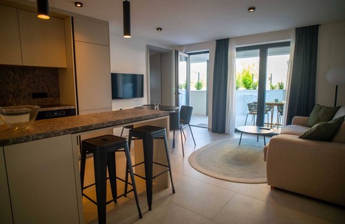 Zidarici Apartamento | Apartamento vacacional I. en Villa Calma Apartamentos con Piscina compartida