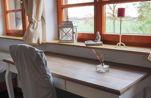 Wassersuppe Apartamento | Apartamento vacacional "Landhaus Charlotte - Storchennest" con vistas al lago, balcón y Wi-Fi