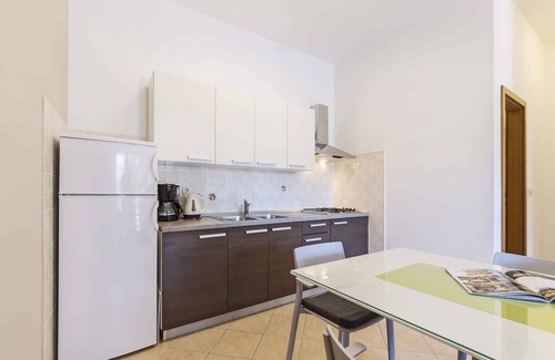 Rabac Apartamento | Apartamento vacacional con 25 metros cuadrados terraza y vistas al mar