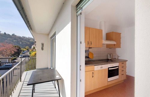 Sankt Goar Apartamento | Apartamento 'Rheinblick' con balcón y Wi-Fi