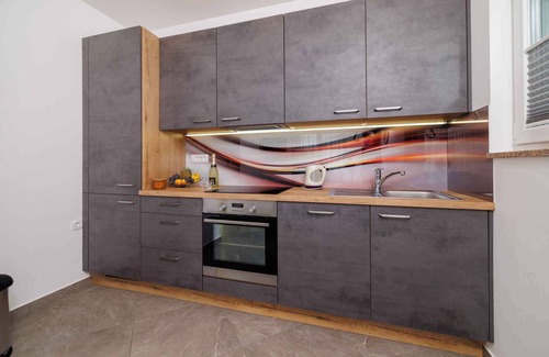 Dramalj Apartamento | Apartamento vacacional con balcón con vistas al mar