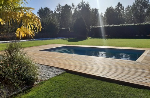 Saint-Michel-Escalus Casa | Holiday house with swimming pool near the ocean