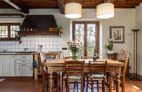 Sambuca Casa | Casa de vacaciones 'Casa Poggio A Badia Chianti View' con terraza privada, jardín privado y Wi-Fi