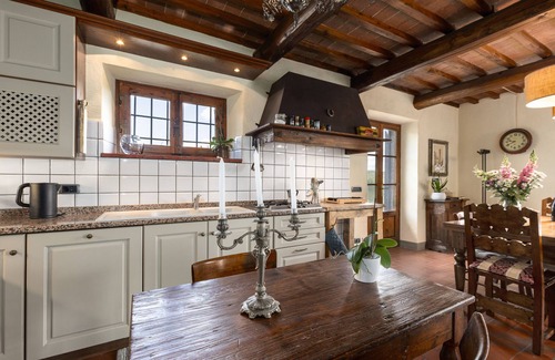 Sambuca Casa | Casa de vacaciones 'Casa Poggio A Badia Chianti View' con terraza privada, jardín privado y Wi-Fi