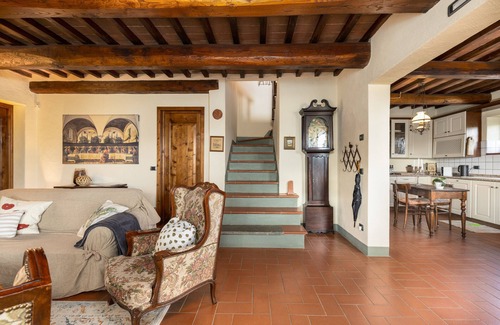 Sambuca Casa | Casa de vacaciones 'Casa Poggio A Badia Chianti View' con terraza privada, jardín privado y Wi-Fi