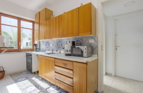 Isola delle Femmine Casa | Casa de vacaciones 'Villa Le 2 Palme' con vistas al mar, Wi-Fi y aire acondicionado