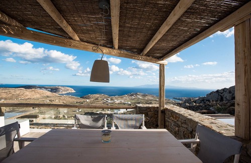 Plintri Casa | Casa de vacaciones 'Aris Sky Suite Private Mini Poolspa' con vistas al mar y Wi-Fi