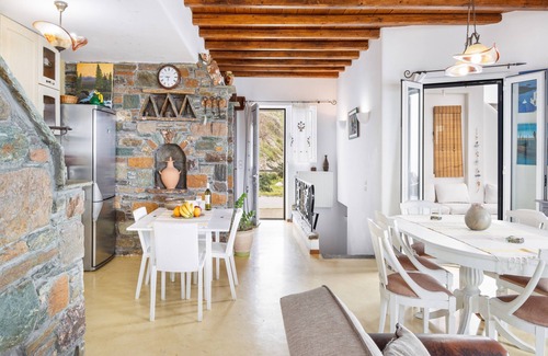 Kea Casa | Casa de vacaciones 'Azul y Blanco' con vistas al mar, Wi-Fi