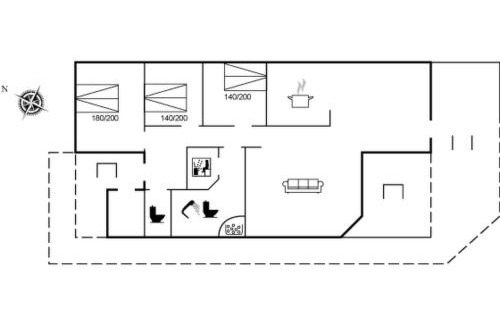 Egense Casa | Holiday Home Femke - 250m to the fjord by Interhome