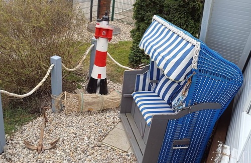 Bedekaspel Casa | Casa de vacaciones 'Ferienhaus Stamer Am Großen Meer' con terraza compartida y jardín privado