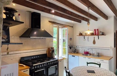 Chaille-les-Marais Casa | Casa de vacaciones 'L'hébergerie Sablotine' con piscina privada, terraza privada y Wi-Fi