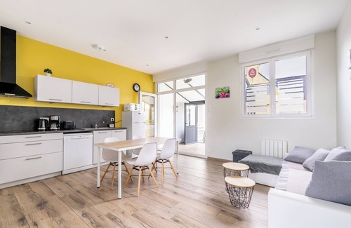 Gourhel Casa | Casa de vacaciones 'La Baraque' con terraza privada, jardín privado y Wi-Fi