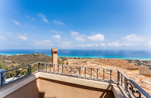 Costa Rei Casa | Casa de vacaciones 'N10 Villa Fico D'india' con vistas al mar, Wi-Fi y aire acondicionado