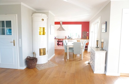 Greveling Casa | Casa de vacaciones 'Reetdachhaus' con vistas al mar, terraza privada y Wi-Fi