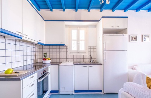 Kalafatis Casa | Casa de vacaciones 'Sunny Getaway In Lia Mykonos ' con vistas al mar, Wi-Fi y aire acondicionado