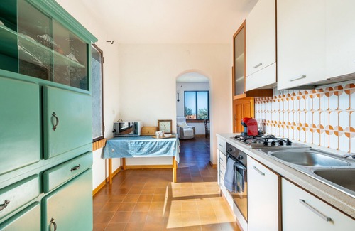 S'Archittu Casa | Casa de vacaciones 'Villa Due Archi' con vistas al mar, terraza privada y jardín privado