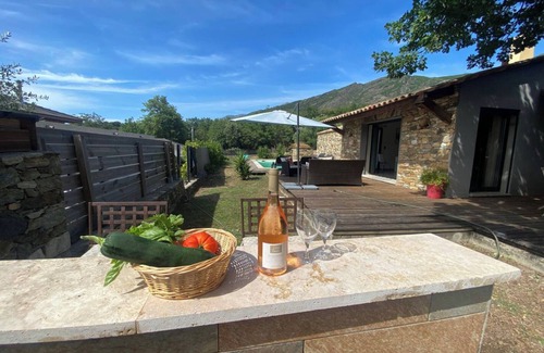 Barbaggio Casa | Casa de vacaciones 'Villabergerie En Pierre Du Pays' con piscina privada, Wi-Fi y aire acondicionado
