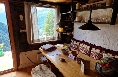 Chandolin Chalet De Esquí | Casa de vacaciones Ayer para 1 - 2 personas con 1 dormitorio - Cabaña