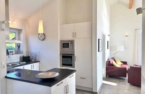Kosel Casa | Casa de vacaciones en situación de agua directa | Sauna | Bañera de hidromasaje | Chimenea | Wifi gratis