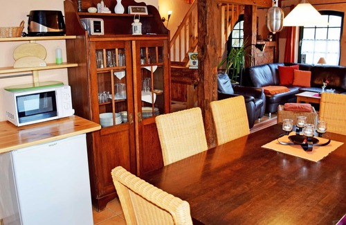 Reinberg Apartamento | Casa de vacaciones con chimenea en la granja cerca de Stahlbrode