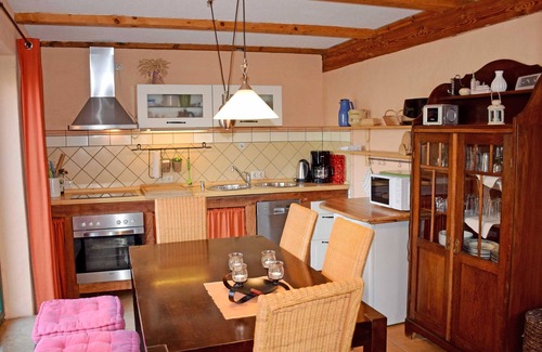 Reinberg Apartamento | Casa de vacaciones con chimenea en la granja cerca de Stahlbrode