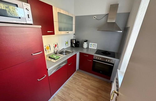 Omsewitz Apartamento | Vacaciones en Dresde - moderno apartamento con jardín y terraza