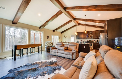 Roaring River Casa | Home Gym & Fireplace: Roaring River Retreat