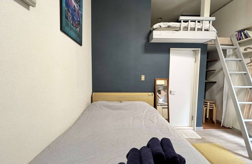 Suginami Apartamento | 【Odabashi E】 ¡2 estaciones a Shinjuku, mínimo 6 minutos!Habitación con ventilador de techo tipo loft a poca distancia de Shimokitazawa