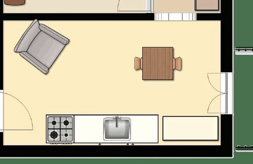 Caprarola Apartamento | Homerez - Bonito apartamento para 3 pers. con balcón en Caprarola