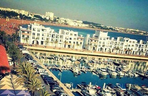 Agadir City Center Apartamento | Homerez - Apartamento para 6 pers. con piscina compartida y balcón en Agadir