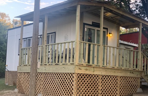 Spicewood Cabaña | Honeysuckle Cottage looking at Pedernales River