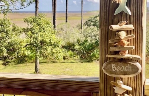Carrabelle Casa | Hooked on Bayou? Waterfront! Kayaks, Fishing, Dock, Overlooking Bayou & Gulf!