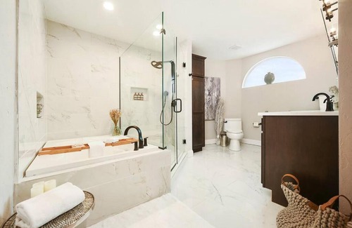 Lawrenceville Casa | HostWise Stays - The Carnegie - Sauna, 1 Block from Butler St, Family Friendly