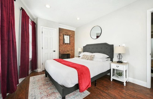 Lawrenceville Casa | HostWise Stays - The Carnegie - Sauna, 1 Block from Butler St, Family Friendly