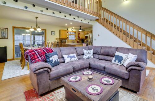 Gouldsboro Casa | Hot Tub and Game Room Cozy Big Bass Lake Home!