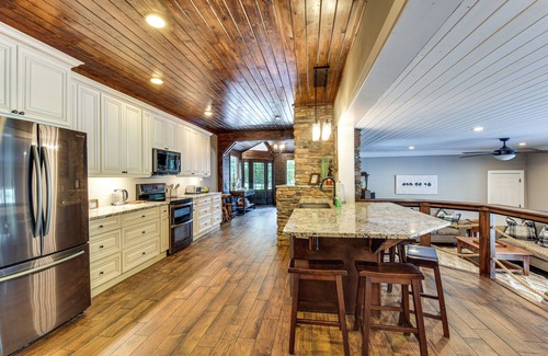Six Mile Casa | Hot Tub, Dock, Lakefront: Luxe Six Mile Retreat