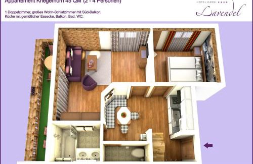 Lech am Arlberg Apartamento | Hotel Garni Lavendel