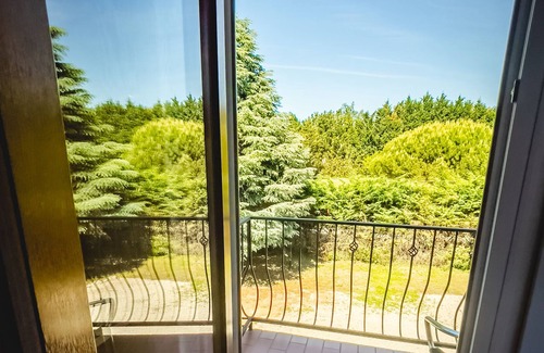 Balatonboglar Apartamento | Apartamento vacacional en una pensión con panorama y desayuno