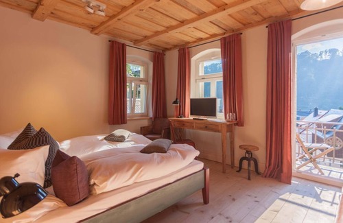 Schmilka Cama Y Desayuno | Hotel zur Mühle: Double room (half board) - Bio- & Nationalparkrefugium Schmilka
