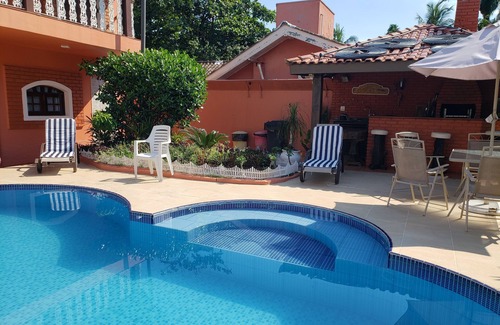 Guaruja Casa | CASA 4 DORMS, PISC, WI-FI, CHURR, JACUZZI (TARIFA C / DESCUENTO ARRIBA DE 5 DIARIAS)