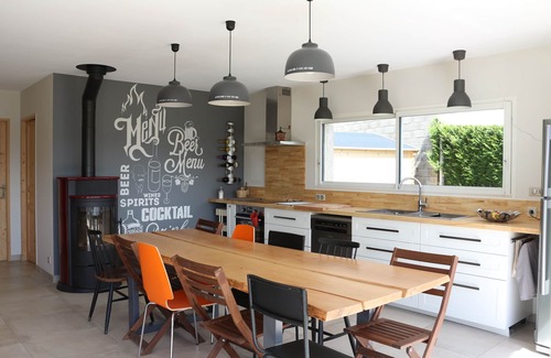 Villefranche-de-Panat Casa | Casa junto al lago, sauna, canoa para bicicleta de montaña