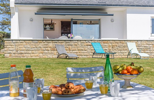Tregunc Casa | casa acceso directo a la playa, zona tranquila vista excepcional desde la terraza