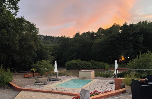 Salernes Casa | House for 2 people in an estate with swimming pools, tennis court and river