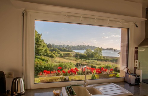 Penvenan Chalet De Esquí | Casa para 7 Grand Bambou-magníficas vistas al mar