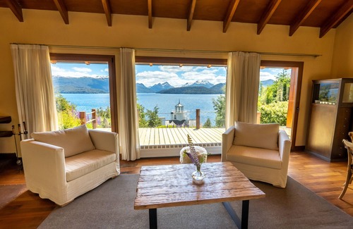 Angostura Chalet De Esquí | Casa junto al lago Nahuel Huapi: con impresionantes vistas panorámicas