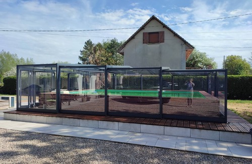 Lancheres Casa | House with covered swimming pool and pétanque court