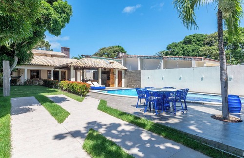 Tamandare Casa | Casa con piscina y amplio jardín para 28 personas, playa Tamandar