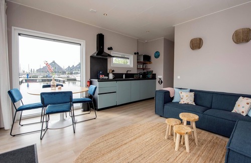 Offingawier Chalet De Esquí | Houseboat 'Riggelbrug' - Paviljoenwei 4 | Offingawier