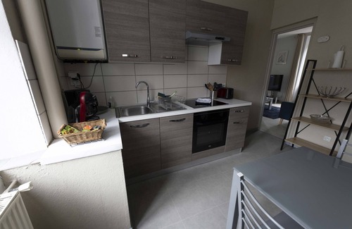 Colmar Centre Ville Cabaña | Gîte-Rue de l'Est-Apartamento-Baño para personas con movilidad reducida-Vista...